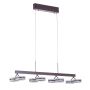 Italux METIS AD16002-8A COFFEE Závěsná lampa 8x4,8W/LED IP20