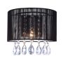 Italux ESSENCE A.9262/1 BK Nástěnná lampa 1x40W/E14