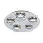 Italux ELIAS HP-932AF-05-9051B CH Stropní lampa 5x5W/LED