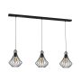 Milagro JEWEL BLACK MLP4209 Závěsná lampa 3x60W/E27