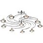 Dar Lighting LUTHER LUT2350 Stropní lampa 10x40W/G9