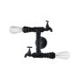 Italux CRILLO MBM-2568_2 BK Nástěnná lampa 2x40W/E14 IP20
