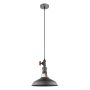 Italux GARIBALDO MDM-2781_1 GR_BK Závěsná lampa 1x60W/E27 IP20