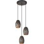 Italux HARLEY MDM-3480/3A GR+GD Závěsná lampa 3x40W/E27 IP20