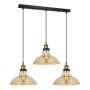 Italux HUBERT MDM-2381/3 GD+AMB Závěsná lampa 3x40W/E27