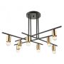 Italux NORMANI MDM3658/8 BK+BRO Lustr 8x60W/E27
