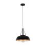 Italux PALOMA MDM-3619/1M BK+GD Závěsná lampa 1x60W/E27 IP20