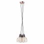 Italux PERIFO MDM-2272/3 BK+COP Závěsná lampa 3x60W/E27 IP20
