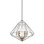 Italux MARESMO PEN-6369-6-BKBR Závěsná lampa 6x40W/E14