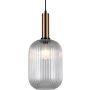 Italux ANTIOLA PND-5588-1L-BRO+CL Závěsná lampa 1x40W/E27 IP20