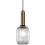 Italux ANTIOLA PND-5588-1M-BRO+CL Závěsná lampa 1x40W/E27 IP20