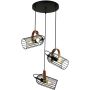Italux ANTOIN PND-2445-3-BK Závěsná lampa 3x40W/E27 IP20