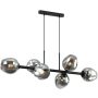 Italux BORGO PND-30843-6 BK+SG Závěsná lampa 6x40W/E27 IP20