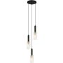 Italux PEROLA PND-43309-3 BK+BR Závěsná lampa 3x40W/E14 IP20