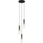 Italux PEROLA PND-43363-3 BK+BR Závěsná lampa 3x40W/E14 IP20
