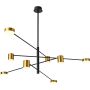 Italux REMDAL PND-16374-8 BK+GD Lustr 8x35,5W/LED 3000K 653LM IP20