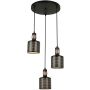 Italux RESTENZA PND-2439-3-BK Závěsná lampa 3x40W/E27 IP20