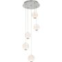 Italux ROSARIO PND-12220121-5A-CR Závěsná lampa 5x21W/LED 3200K 1400LM IP20