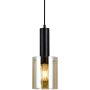 Italux SARDO PND-5581-1-BK+AMB Závěsná lampa 1x40W/E27 IP20