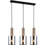 Italux SARDO PND-5581-3-BRO+SG Závěsná lampa 3x40W/E27 IP20