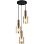 Italux SARDO PND-5581-3A-BRO+AMB Závěsná lampa 3x40W/E27 IP20