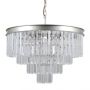 Italux VERDES PND-44372-8A-SLVR-BRW Závěsná lampa 8x40W/E14 IP20