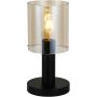 Italux SARDO TB-5581-1-BK+AMB Stolní lampa 1x40W/E27 IP20