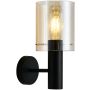 Italux SARDO WL-5581-1A-BK+AMB Nástěnná lampa 1x40W/E27 IP20