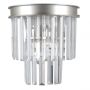 Italux VERDES WL-44372-2A-SLVR-BRW Nástěnná lampa 2x40W/E14 IP20