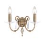 Elstead Lighting AEGEAN AG2-AGED-BRASS Nástěnná lampa 2x60W/E14