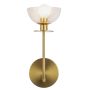 Elstead Lighting Sylvia ALM-SYLVIA-1WB-BG-CL Nástěnná lampa 1x40W/E14 IP20