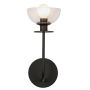 Elstead Lighting Sylvia ALM-SYLVIA-1WB-BK-CL Nástěnná lampa 1x40W/E14 IP20