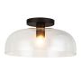Elstead Lighting Sylvia ALM-SYLVIA-SF-BK-CL Stropní lampa 1x60W/E27 IP20