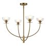Elstead Lighting Sylvia ALM-SYLVIA4-BG-CL Lustr 4x40W/E14 IP20