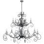 Elstead Lighting AMARILLI AML15-BLK-SILVER Lustr 15x60W/E14