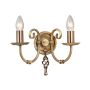 Elstead Lighting ARTISAN ART2-AGD-BRASS Nástěnná lampa 2x60W/E14