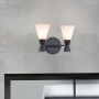 Elstead Lighting Bowtie BOWTIE-2-MB Nástěnná lampa 2x3 W/G9 3000 K 600 lm ip44
