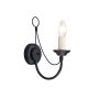 Elstead Lighting CARISBROOKE CB1-BLACK Nástěnná lampa 1x60W/E14