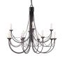 Elstead Lighting CARISBROOKE CB12-BLACK Lustr 12x60W/E14