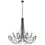 Elstead Lighting CARISBROOKE CB18-BLACK Lustr 18x60W/E14