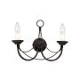 Elstead Lighting CARISBROOKE CB2-BLACK Nástěnná lampa 2x60W/E14