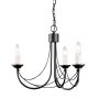 Elstead Lighting CARISBROOKE CB3-BLACK Lustr 3x60W/E14