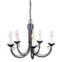 Elstead Lighting CHARTWELL CH5-BLACK Lustr 5x60W/E14