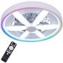 Polux MALAWI 343222 Ventilátor 3000K-4000K-6500K +- RGB MAGIC 5300lm ip20