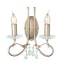Elstead Lighting CHRISTINA CRT2-SILVER-GOLD Nástěnná lampa 2x60W/E14
