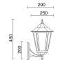 Novolux ELITE 6 096G-G05X1A-01 Nástěnná lampa 1x42W/E27 IP43
