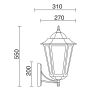 Novolux ELITE 6 096J-G05X1A-01 Nástěnná lampa 1x42W/E27 IP43