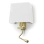 Novolux FIRENZE 507A-Y05X1B-46 Nástěnná lampa 2x60W, 3W/E27, LED 240LM IP20