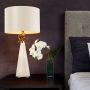 Flambeau NEO WHITE FB-NEO-TL-FR-WHT Stolní lampa 1x60W/E27