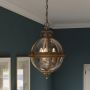 Feiss ADAMS FE-ADAMS-3P-BRZ Závěsná lampa 3x60W/E14